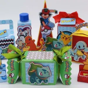 Enfeite Festa Pokémon (DIY). Arquivo de Corte Studio