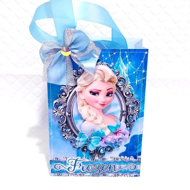 Kit profissional de enfeites de aniversário Frozen. Topper, decoração e festas.