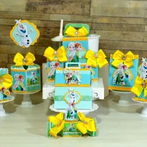 Download de arquivo de corte para festa aniversário Frozen. Decoração e topper.