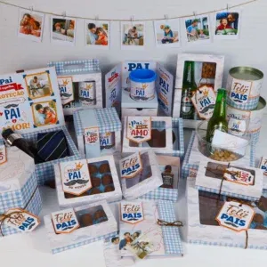 Kit decoração simples Dia dos Pais em Studio e PDF. Ideal para festas e topper.