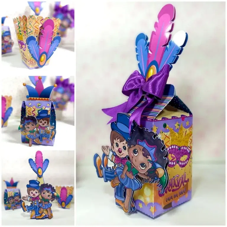 Decoração Carnaval para imprimir e cortar. Arquivo de corte Studio e imagens PNG de alta qualidade.