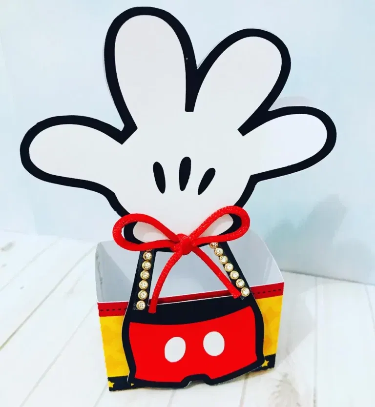 Kit profissional Mickey Simples com arquivo de corte Studio e PDF. Decoração de aniversário, topper e topo de bolo.