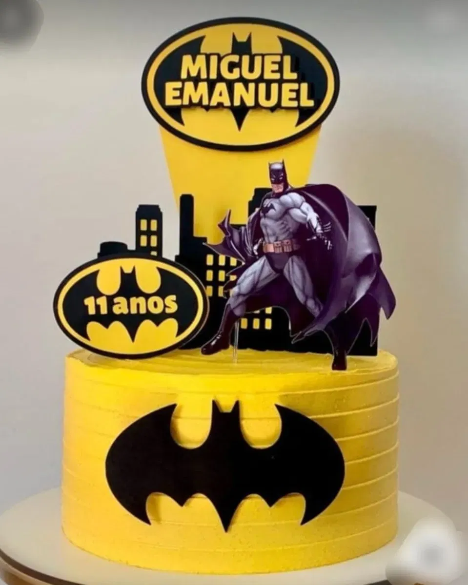 Festa Topper de Bolo do Batman Studio para decoração de festas.