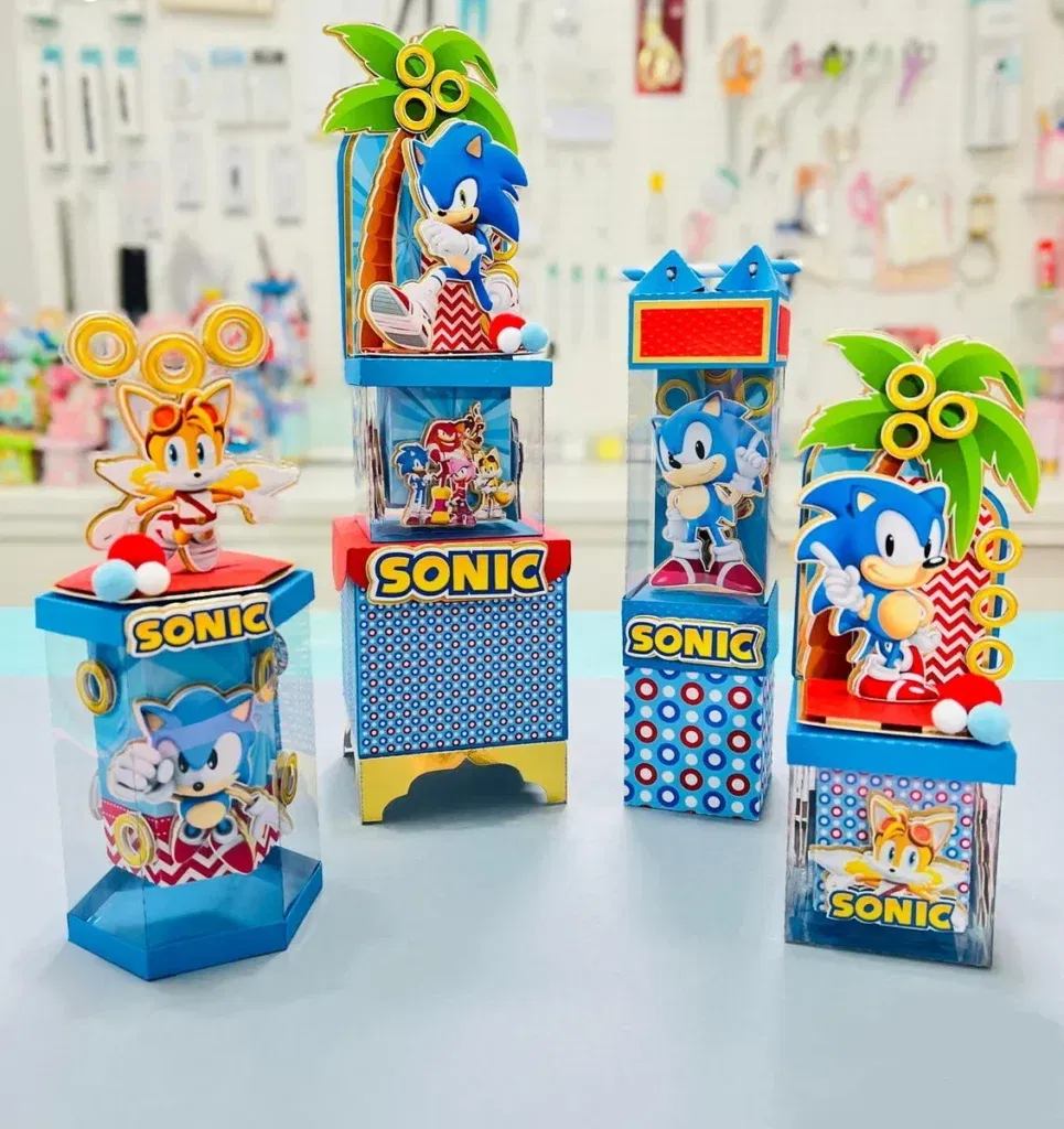 Kit festa de aniversário Sonic completo em Studio e PDF.