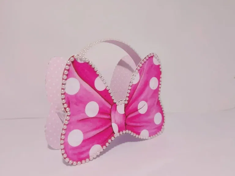 Decoração Loja de Laços da Minnie em Studio e PDF. Arquivo de corte para topper e aniversário.