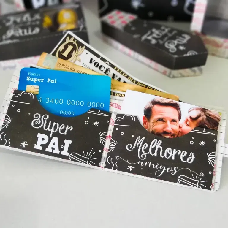 Moldes de decoração de mesa Dia dos Pais. Arquivo de corte Studio e PDF para topper.