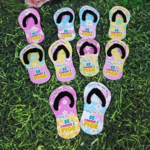Arquivo de corte mini chinelo Dia das Mães em Studio e PDF. Ideal para decoração, mimos e temas de festas.