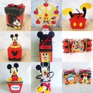 Topo de bolo e topper Parquinho Turma do Mickey. Arquivos Studio e PDF para decoração de festas de aniversário.