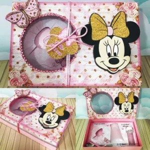 Kit digital Minnie Páscoa Mini Confeiteiro. Arquivo de corte para Silhouette e PDF. Inclui topper e decoração.