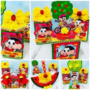 Decoração de Temas de Festa – Aniversário da Magali Simples. Arquivo Studio e PDF para arquivo de corte. Crie topo de bolo e topper versáteis.