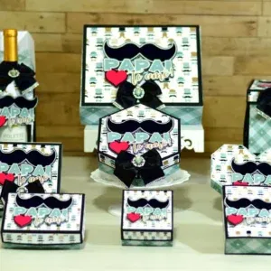 Download de arquivo de corte para decoração Dia dos Pais. Topper e temas de festas.