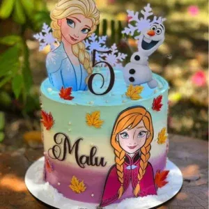 Topper de bolo Frozen completo para Silhouette Studio. Decoração, temas e festas.