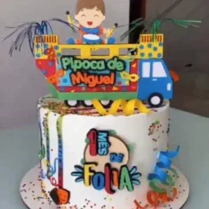 Topo de bolo Carnaval para imprimir e cortar no Studio. Ideal para decoração, topper e festas.