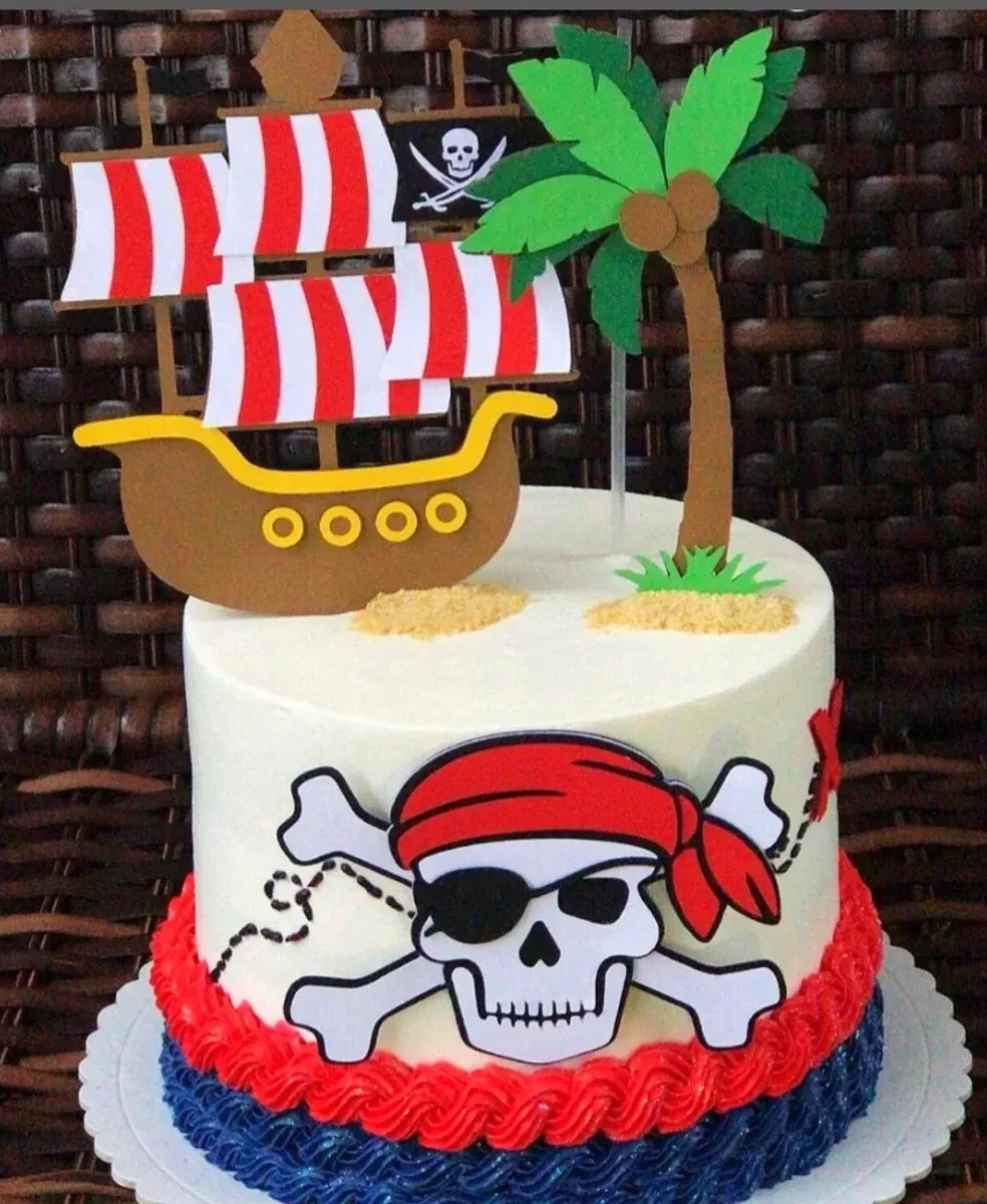 Topo de Bolo Pirata para Imprimir Studio 1