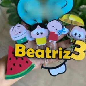 Imagem de Topo de Bolo Turma da Mônica Toy. Arquivo de Corte Studio essencial para decoração de festas de aniversário com este tema infantil. Também pode ser usado como topper.