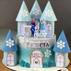 Topper de bolo Frozen para Silhouette Studio. Decoração, temas e festas.