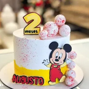 Topper de Bolo Mickey Mouse em Arquivo de Corte Studio. Ideal para decoração de festas e aniversário com o tema clássico Disney. Serve como topo de bolo.