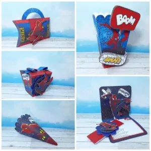 Decoração de aniversário Homem Aranha para imprimir. Topper, temas, festas e arquivo de corte.