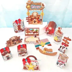 Aniversario tema fazendinha menino studio. Topper, temas, festas e topper.