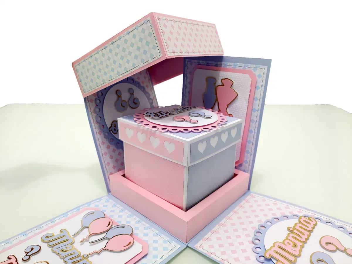 Decoração caixa explosão ursinhos para imprimir e cortar. Topper, temas, festas e arquivo de corte.