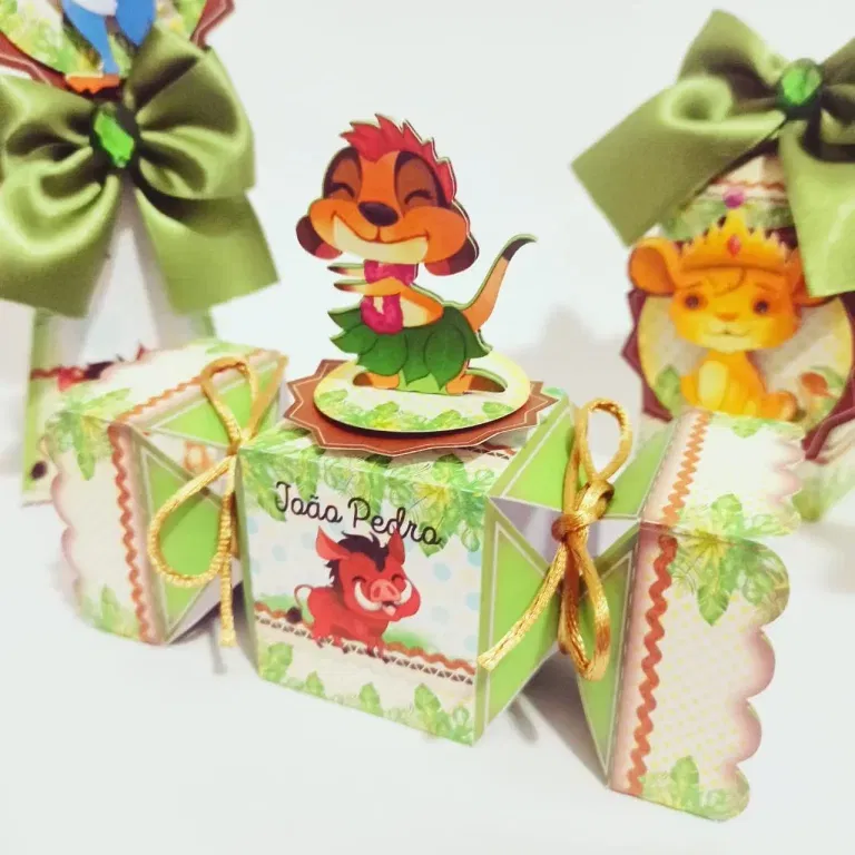 Decoração Rei Leão Cute para imprimir e cortar. Topper, temas, festas e arquivo de corte.