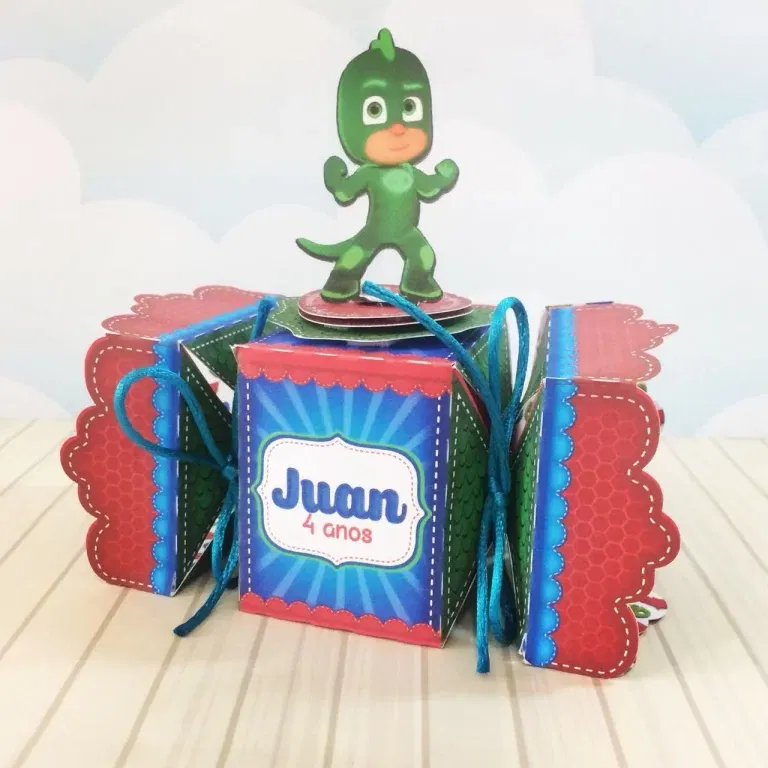 Decoração Pj Masks para imprimir e cortar. Topper, temas, festas e arquivo de corte.