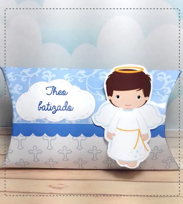 Decoração batizado em camadas para Silhouette Studio. Topper, temas, festas e arquivo de corte.