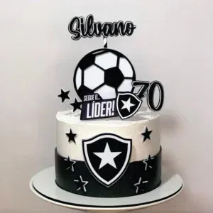 Arquivo de corte de topo de bolo do Botafogo para Silhouette Studio. Topper, decoração e festas.