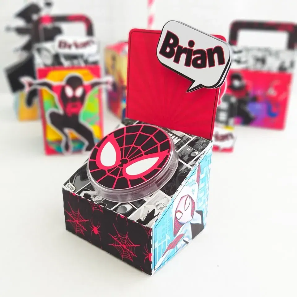 Arquivo de corte Aranhaverso em Studio e Pdf. Decoração, topper, temas e festas.