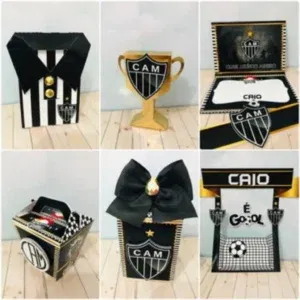 Decoração Atlético Mineiro para imprimir e cortar. Arquivo de corte, topper e festas.