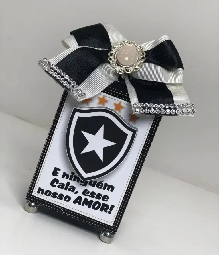 Moldes de decoração Botafogo para fazer em casa. Arquivo de corte, topper e festas.