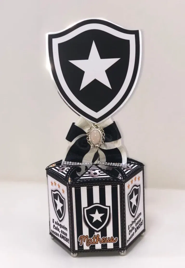 Kit profissional de decoração Botafogo. Arquivo de corte, topper e festas.