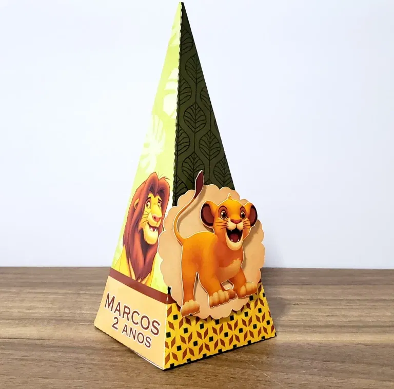 Download de arquivo de corte Rei Leão centro de mesa. Topper, decoração e temas.