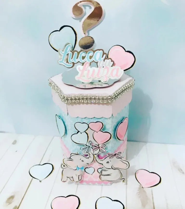 Download de arquivo de corte chá revelação elefantinho. Topper, decoração, temas e festas.