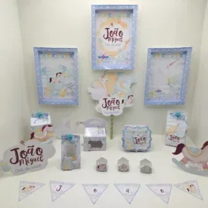 Arquivo de corte chá de bebe menino em Studio, Png e Pdf. Topper, decoração, temas e festas.