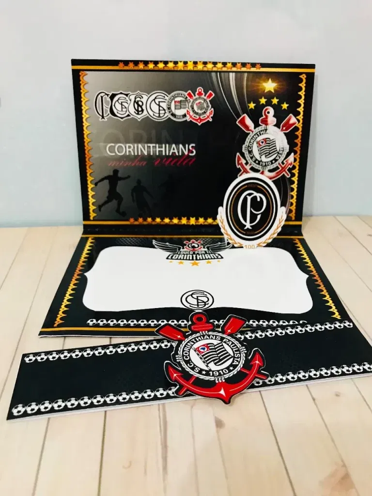 Arquivo de corte Corinthians em Studio e Pdf. Decoração, topper, temas e festas.