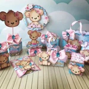 Download de arquivo de corte digital ursinha. Topper, decoração, temas e festas.