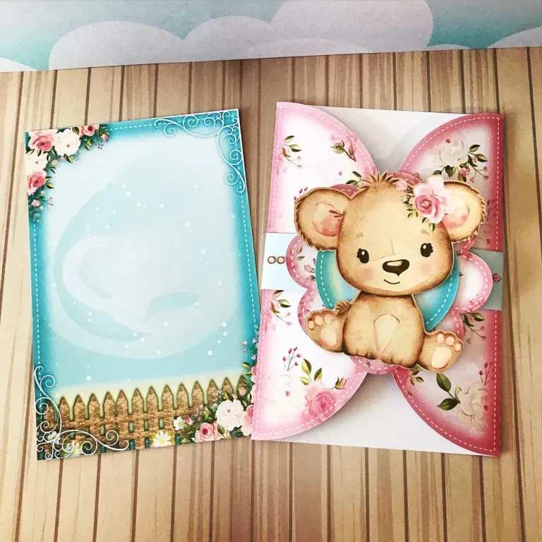 Arquivo de corte digital ursinha studio, png e pdf. Topper, decoração, temas e festas.