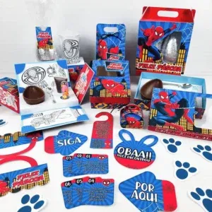 Arquivo de corte Páscoa Homem Aranha. Decoração, topper, temas e festas.