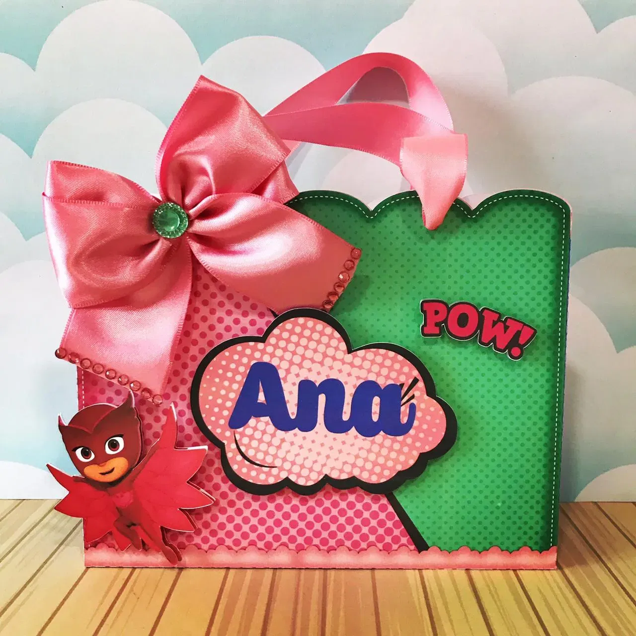 Kit profissional de decoração Pj Masks. Topper, temas, festas e arquivo de corte.