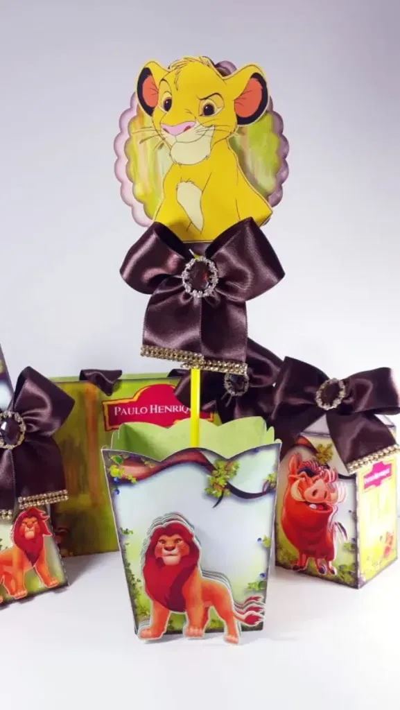 Download de arquivo de corte Rei Leão para decoração. Topper, temas e festas.