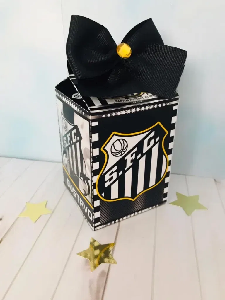 Moldes de decoração Santos para fazer em casa. Arquivo de corte, topper e festas.