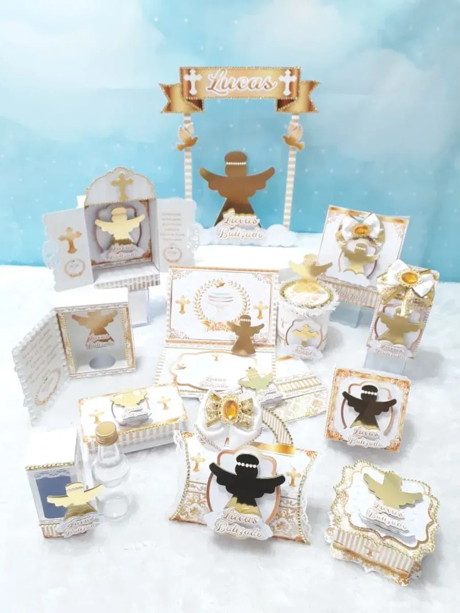 Arquivo de corte Silhouette batizado Studio. Topper, decoração, temas e festas.