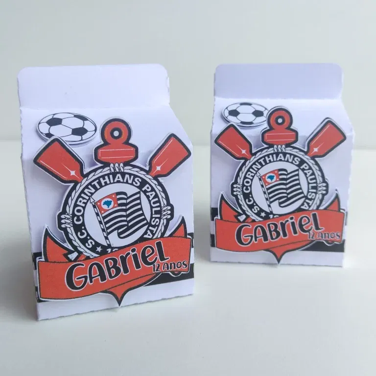 Decoração Corinthians pronta no Silhouette Studio. Arquivo de corte, topper e festas.