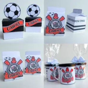 Arquivo de corte Corinthians otimizado para Silhouette Studio. Decoração, topper, temas e festas.