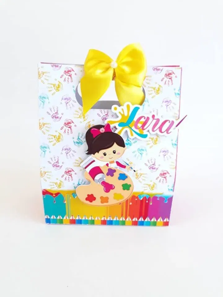 Moldes de decoração pintando o 7 editáveis. Topper, temas e festas.