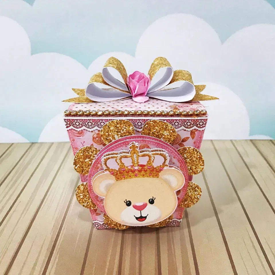 Download de arquivo de corte ursinha princesa. Topper, decoração, temas e festas.