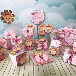 Arquivo de corte ursinha princesa studio, png e pdf. Topper, decoração, temas e festas.