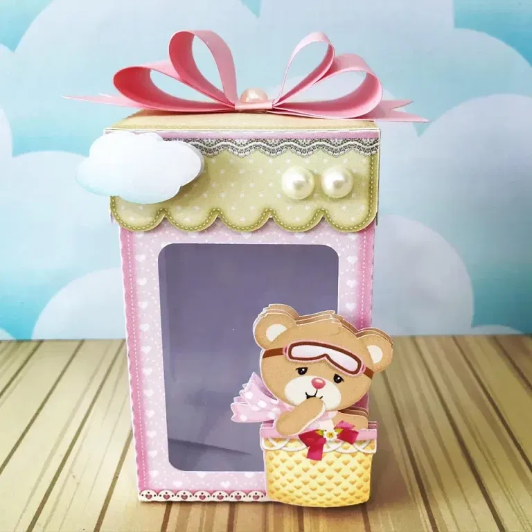 Download de arquivo de corte ursinha baloeira. Topper, decoração, temas e festas.