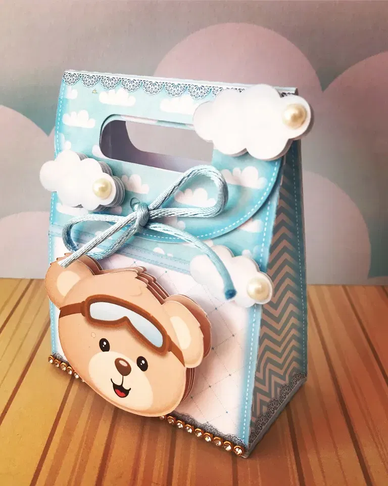 Arquivo de corte ursinho baloeiro studio, png e pdf. Topper, decoração, temas e festas.